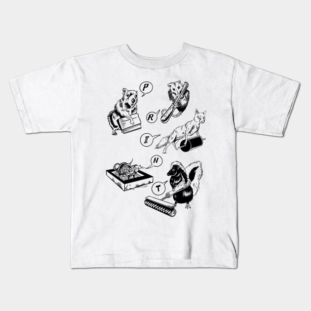 Print! Kids T-Shirt by CeaV